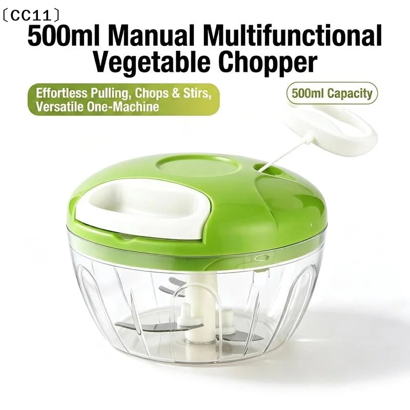 Manual Pull-Cord Food Chopper – 500 mL
