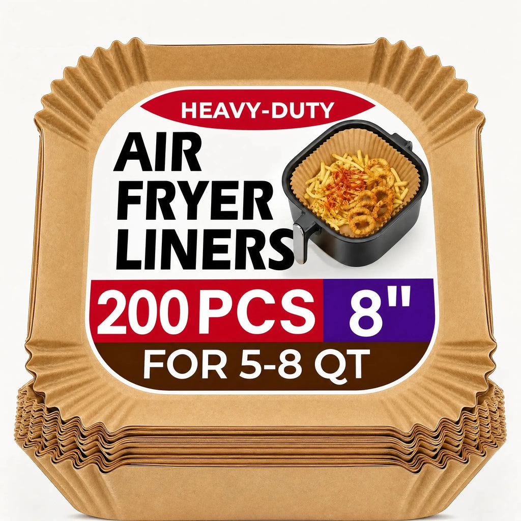 Square Parchment Air Fryer Liners