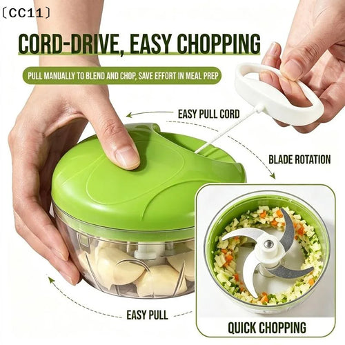 Manual Pull-Cord Food Chopper – 500 mL