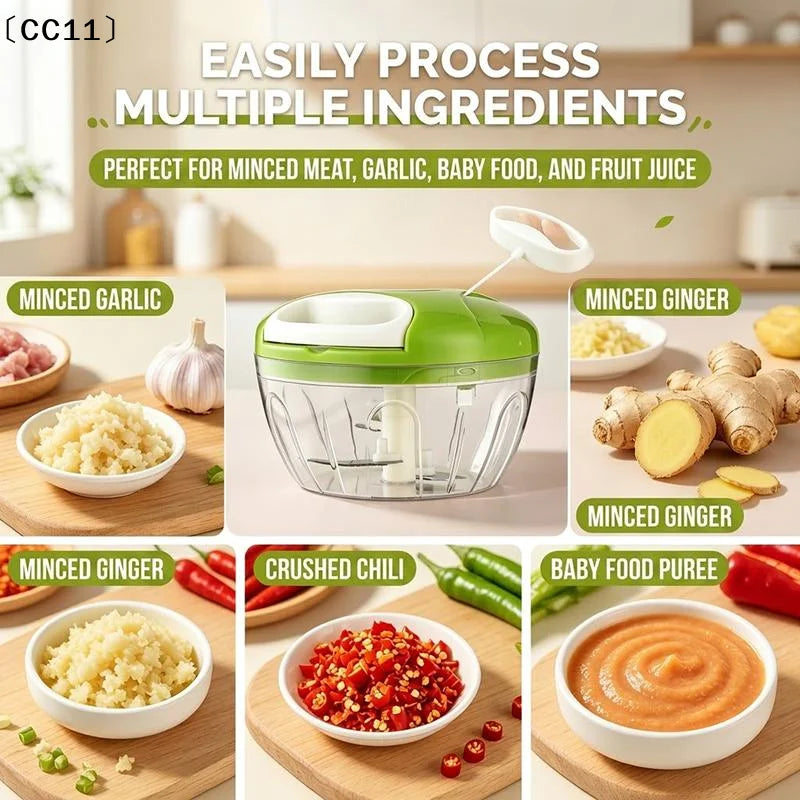 Manual Pull-Cord Food Chopper – 500 mL